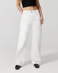 Afterlight Wide Straight Leg Jeans - White