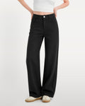 Afterlight Wide Straight Leg Jeans - Black