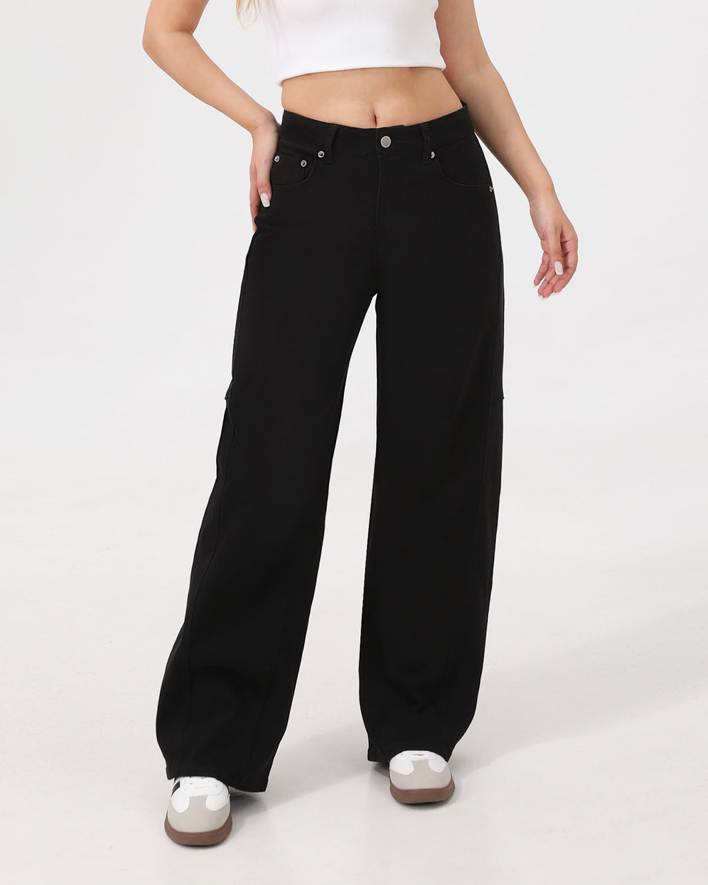 Arc Curved Barrel Jeans - Black