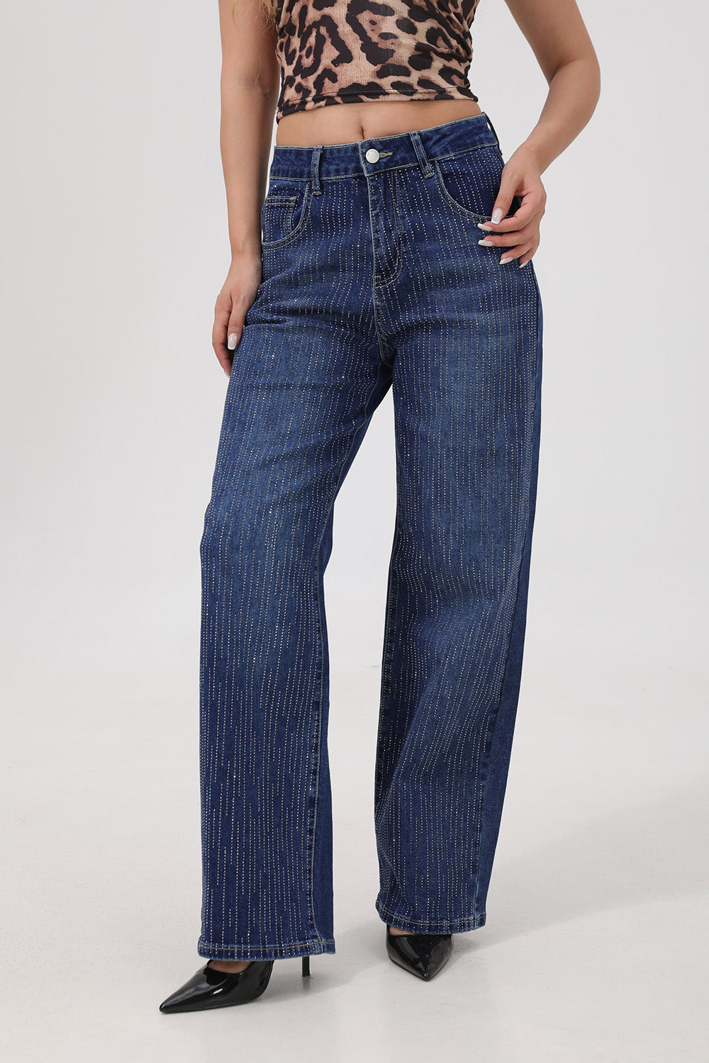 Nova Linear Rhinestone Jeans