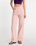 Afterlight Wide Straight Leg Jeans - Pink