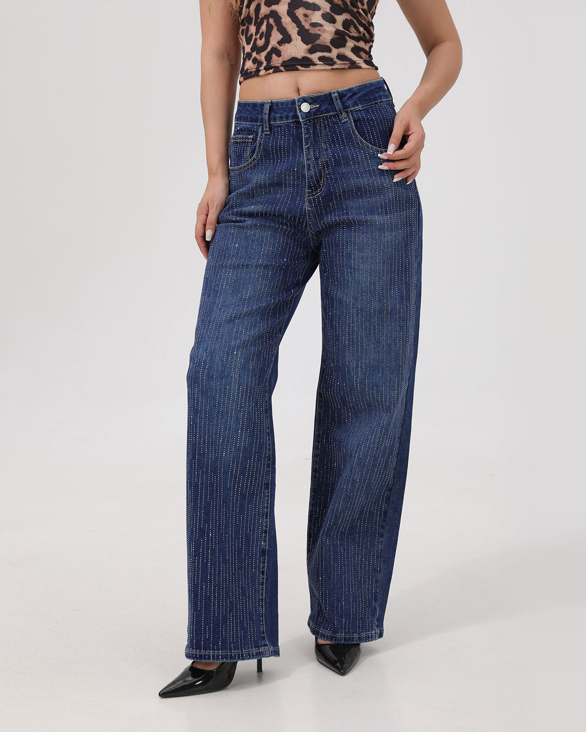 Nova Linear Rhinestone Jeans