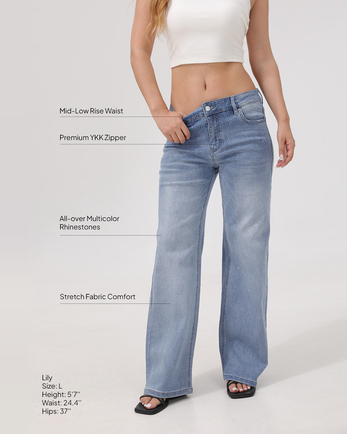 Nova Prism Rhinestone Jeans