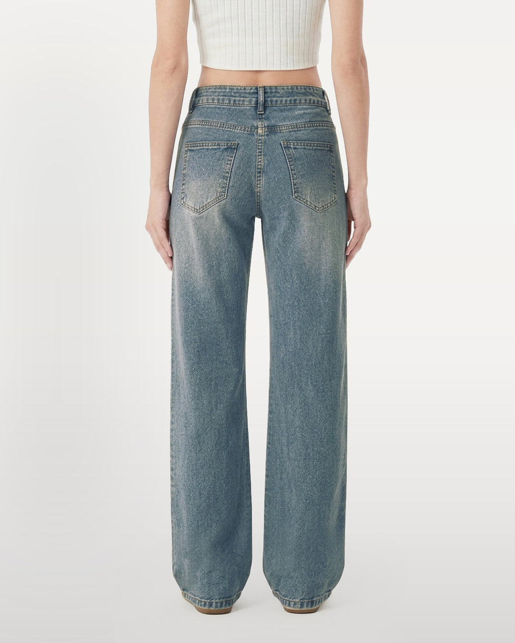 Afterlight Wide Straight Leg Jeans - Dusk Blue