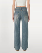 Afterlight Wide Straight Leg Jeans - Dusk Blue