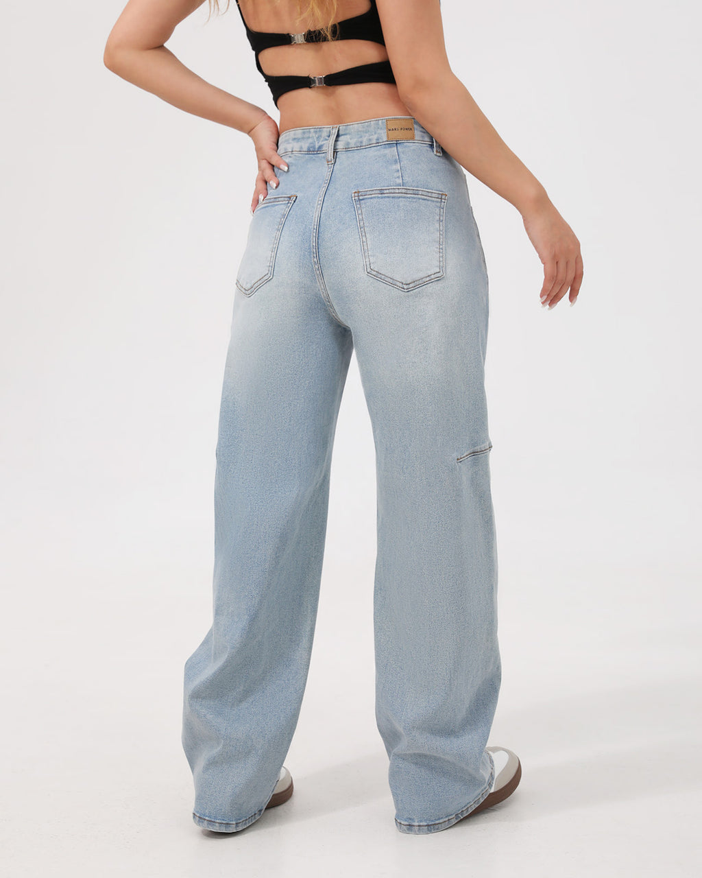Arc Curved Barrel Jeans - Sky Blue