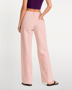 Afterlight Wide Straight Leg Jeans - Pink