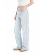 Afterlight Wide Straight Leg Jeans - Sky Blue