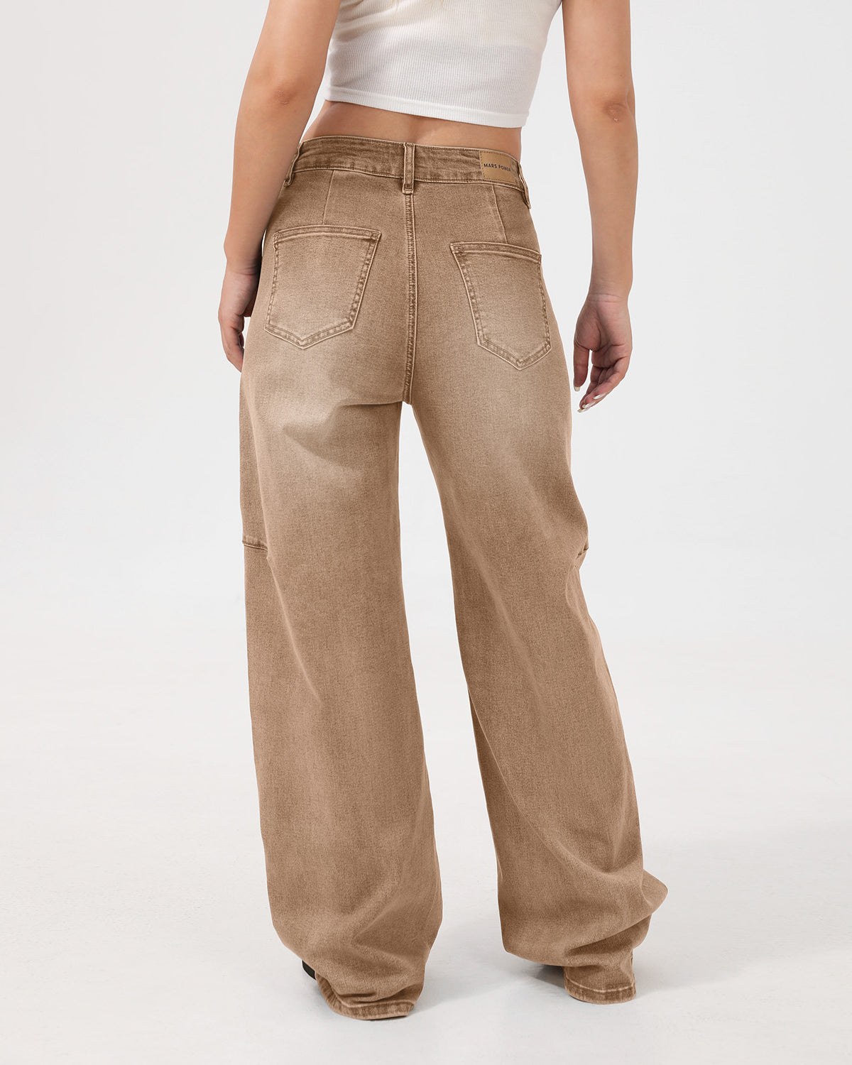 Arc Curved Barrel Jeans - Brown