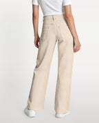 Afterlight Wide Straight Leg Jeans - Beige