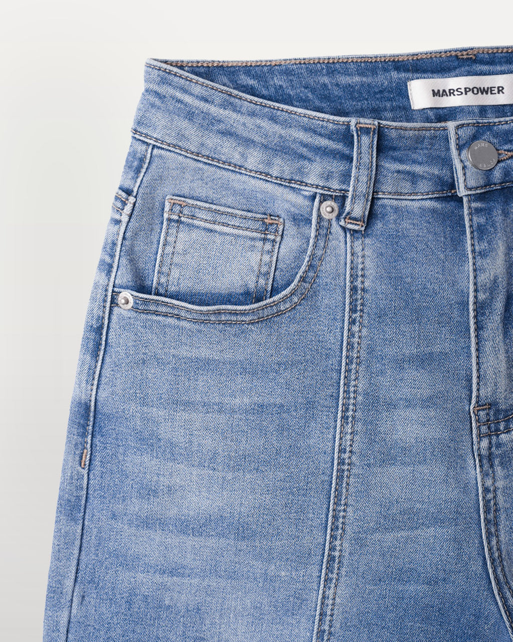 Outline Subtle Flare Jeans - Light Blue