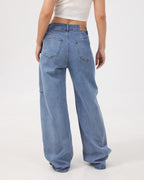 Arc Curved Barrel Jeans - Light Blue