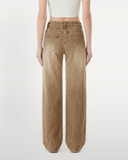 Afterlight Wide Straight Leg Jeans - Brown
