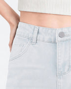 Afterlight Wide Straight Leg Jeans - Sky Blue