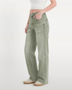 Afterlight Wide Straight Leg Jeans - Green