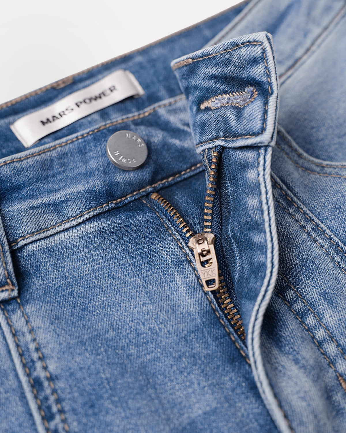 Outline Subtle Flare Jeans - Light Blue