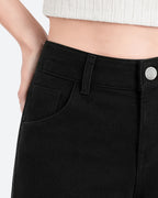 Afterlight Wide Straight Leg Jeans - Black