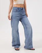 Arc Curved Barrel Jeans - Light Blue