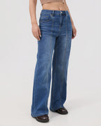 Outline Subtle Flare Jeans - Dark Blue
