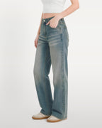 Afterlight Wide Straight Leg Jeans - Dusk Blue