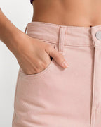 Afterlight Wide Straight Leg Jeans - Pink