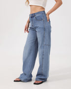 Arc Curved Barrel Jeans - Light Blue