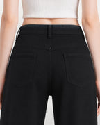 Afterlight Wide Straight Leg Jeans - Black