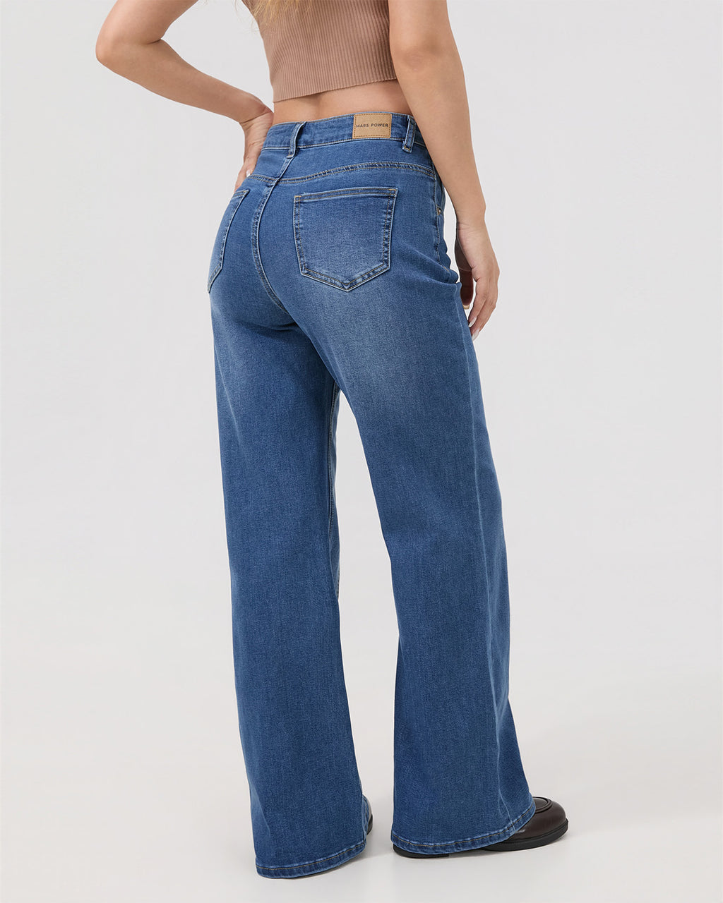 Outline Subtle Flare Jeans - Dark Blue