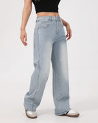 Arc Curved Barrel Jeans - Sky Blue