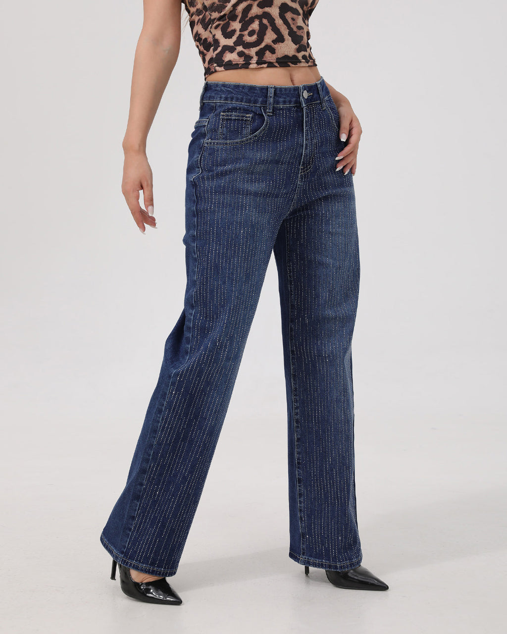 Nova Linear Rhinestone Jeans