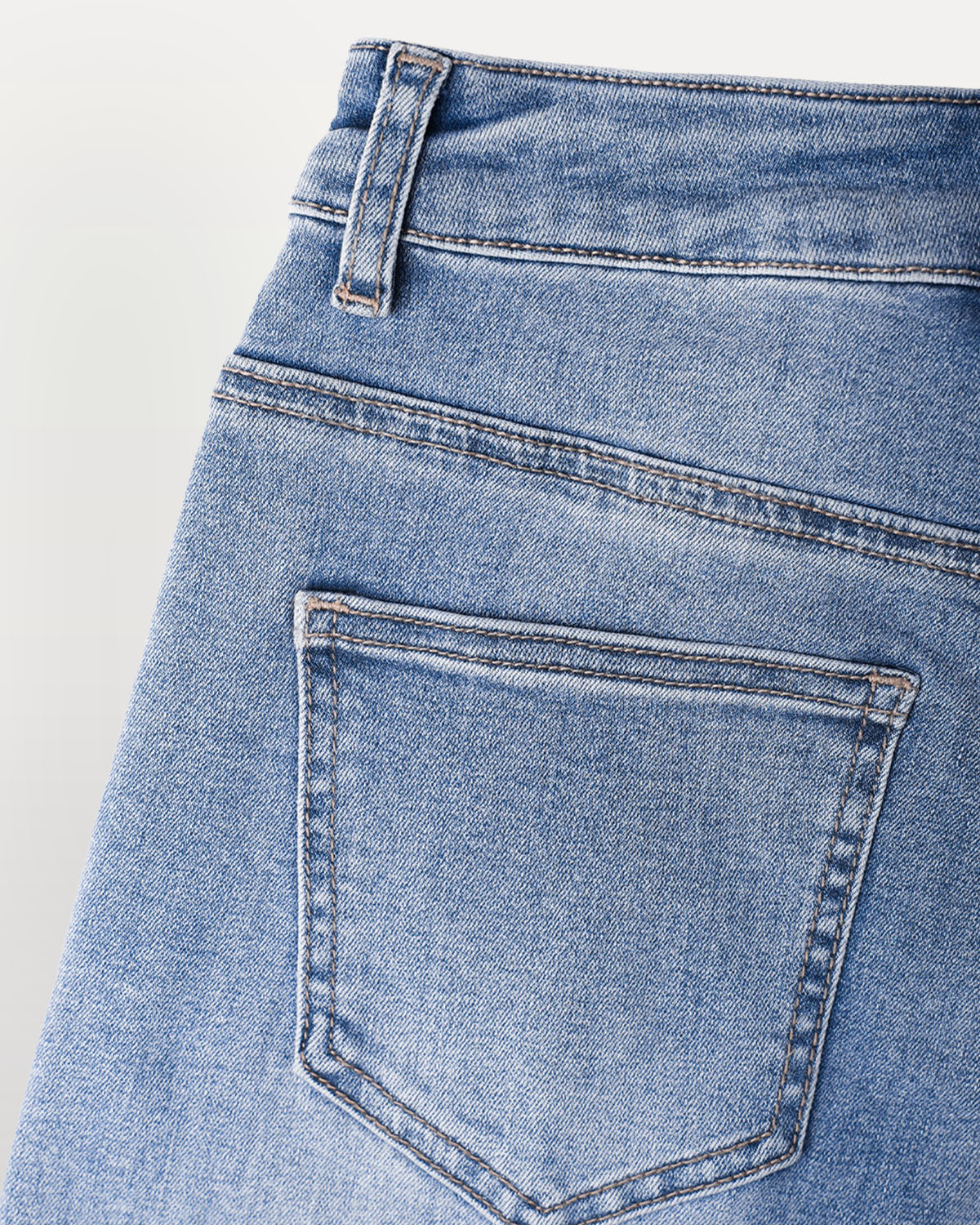 Outline Subtle Flare Jeans - Light Blue