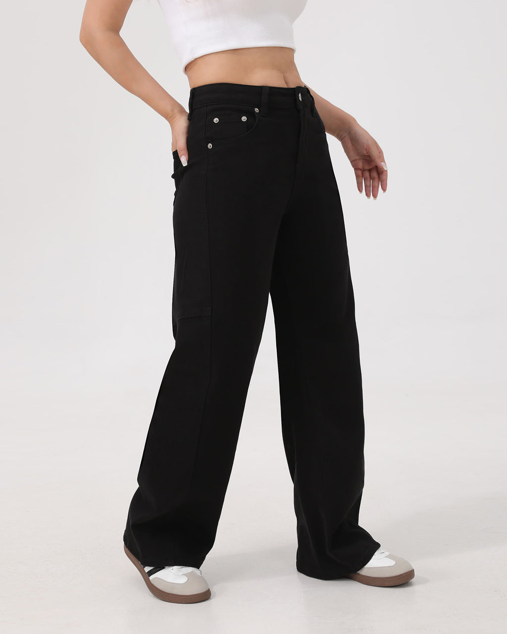 Arc Curved Barrel Jeans - Black