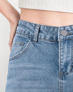 Afterlight Wide Straight Leg Jeans - Light Blue