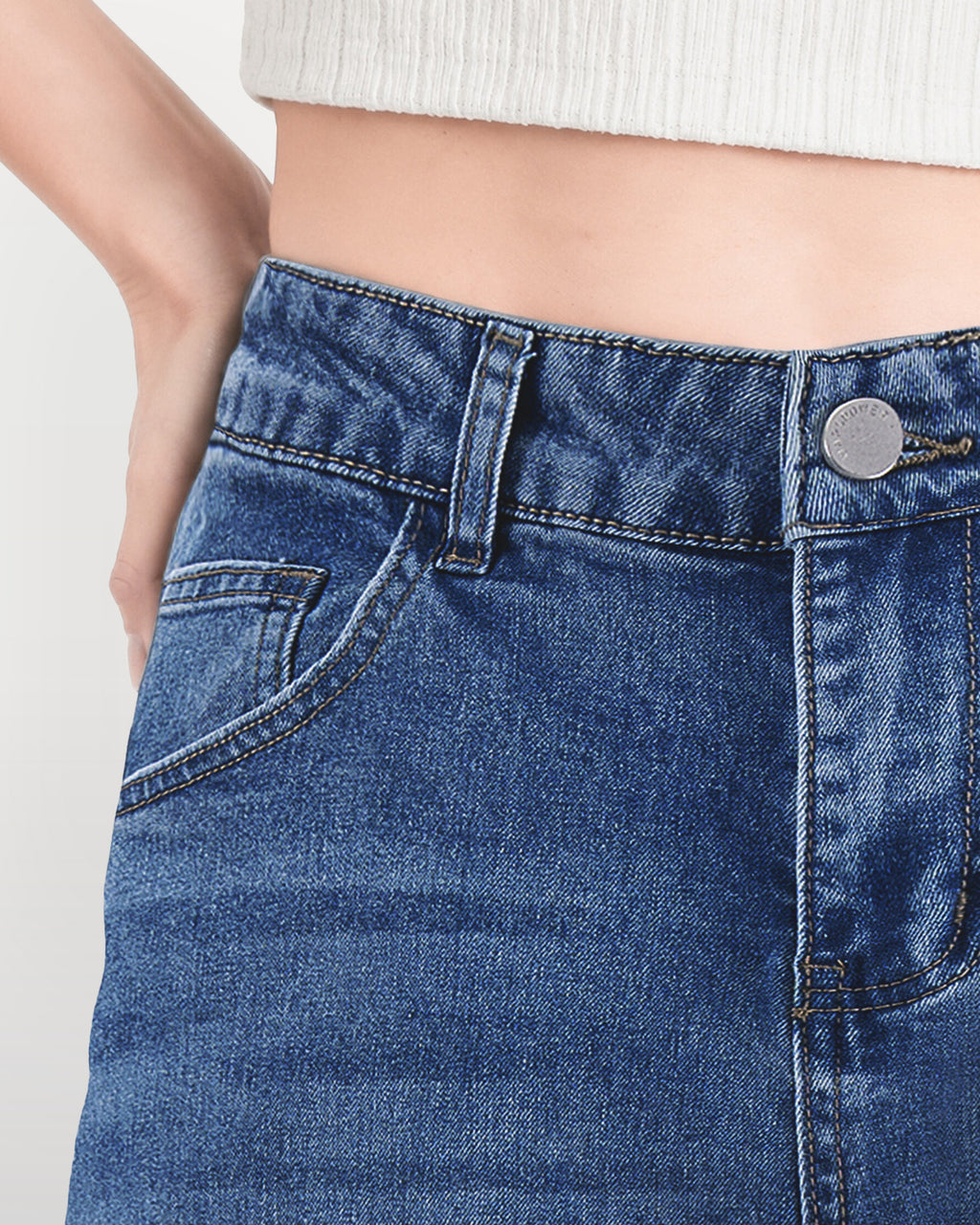 Afterlight Wide Straight Leg Jeans - Dark Blue