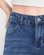 Afterlight Wide Straight Leg Jeans - Dark Blue
