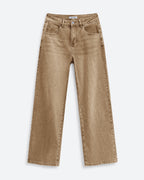 Afterlight Wide Straight Leg Jeans - Brown
