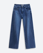 Afterlight Wide Straight Leg Jeans - Dark Blue
