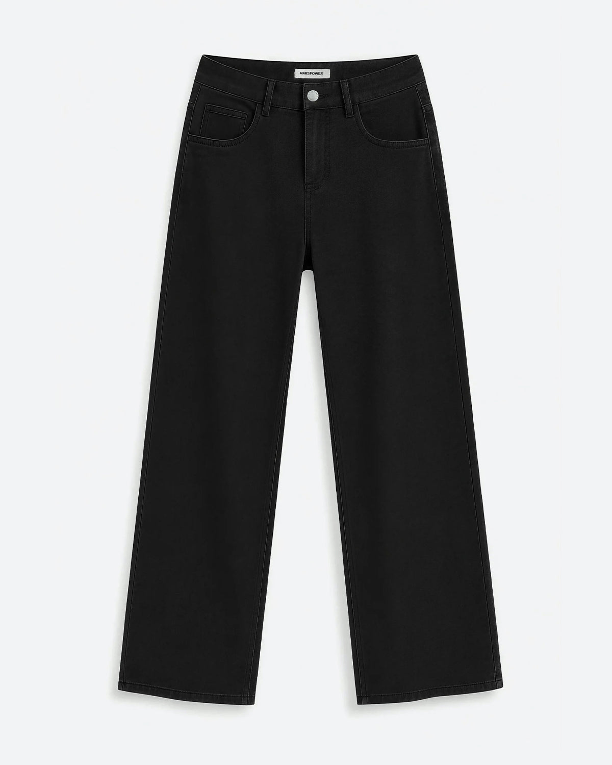 Afterlight Wide Straight Leg Jeans - Black