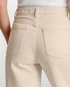 Afterlight Wide Straight Leg Jeans - Beige