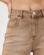 Arc Curved Barrel Jeans - Brown