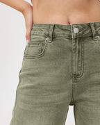 Arc Curved Barrel Jeans - Green